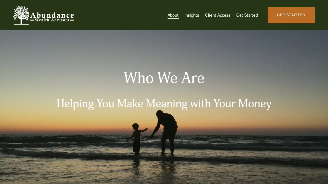 Abundance Wealth Advisors page