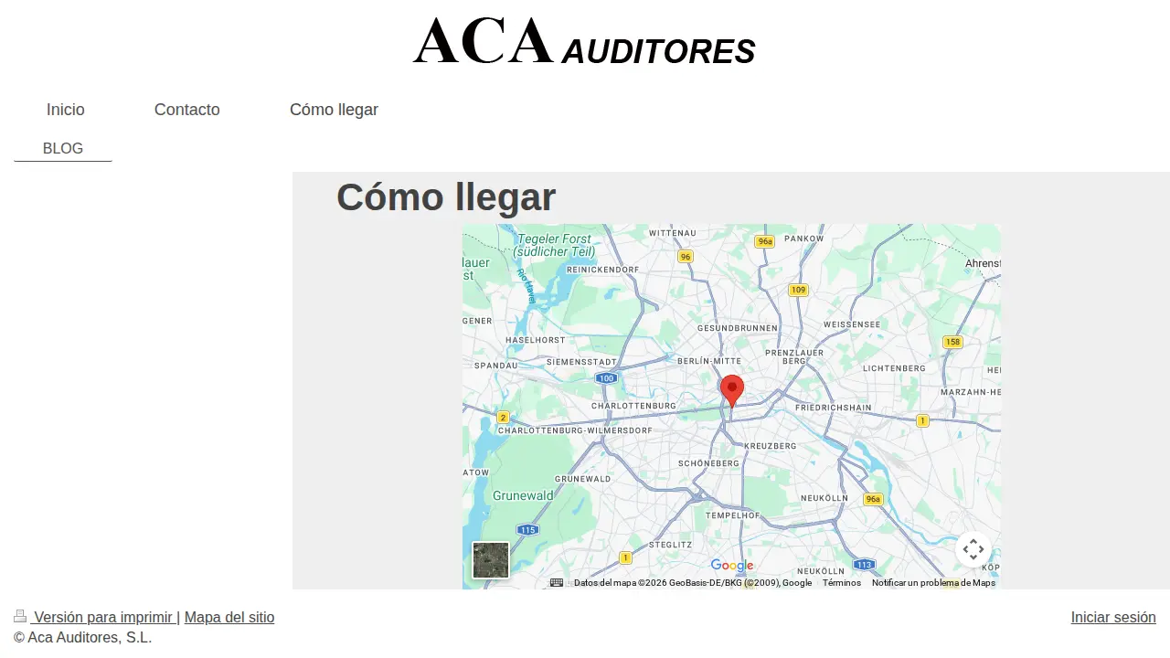 ACA Auditores page
