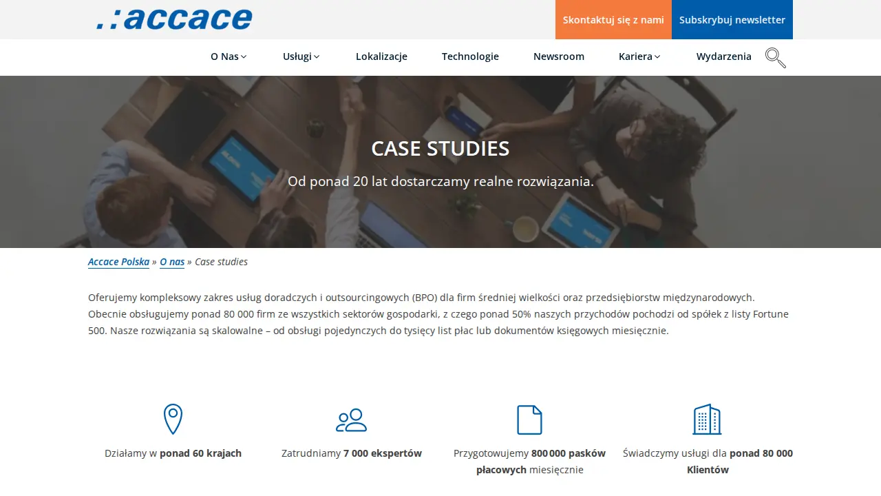 Accace | Payroll, accounting and tax experts in Poland page