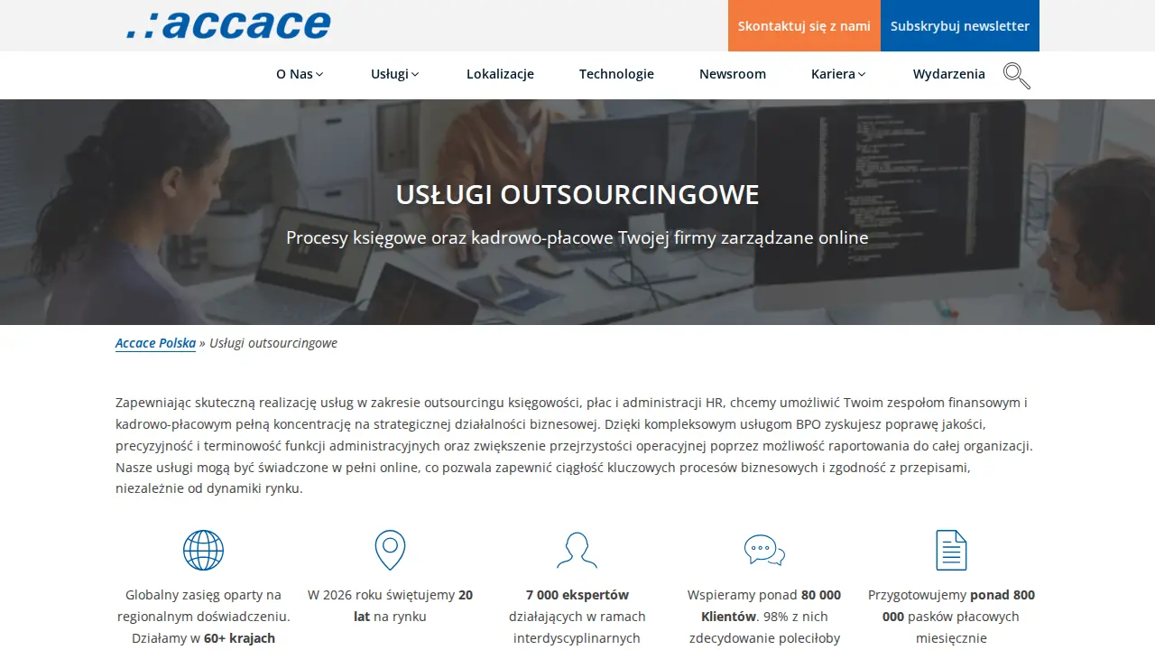Accace | Payroll, accounting and tax experts in Poland page