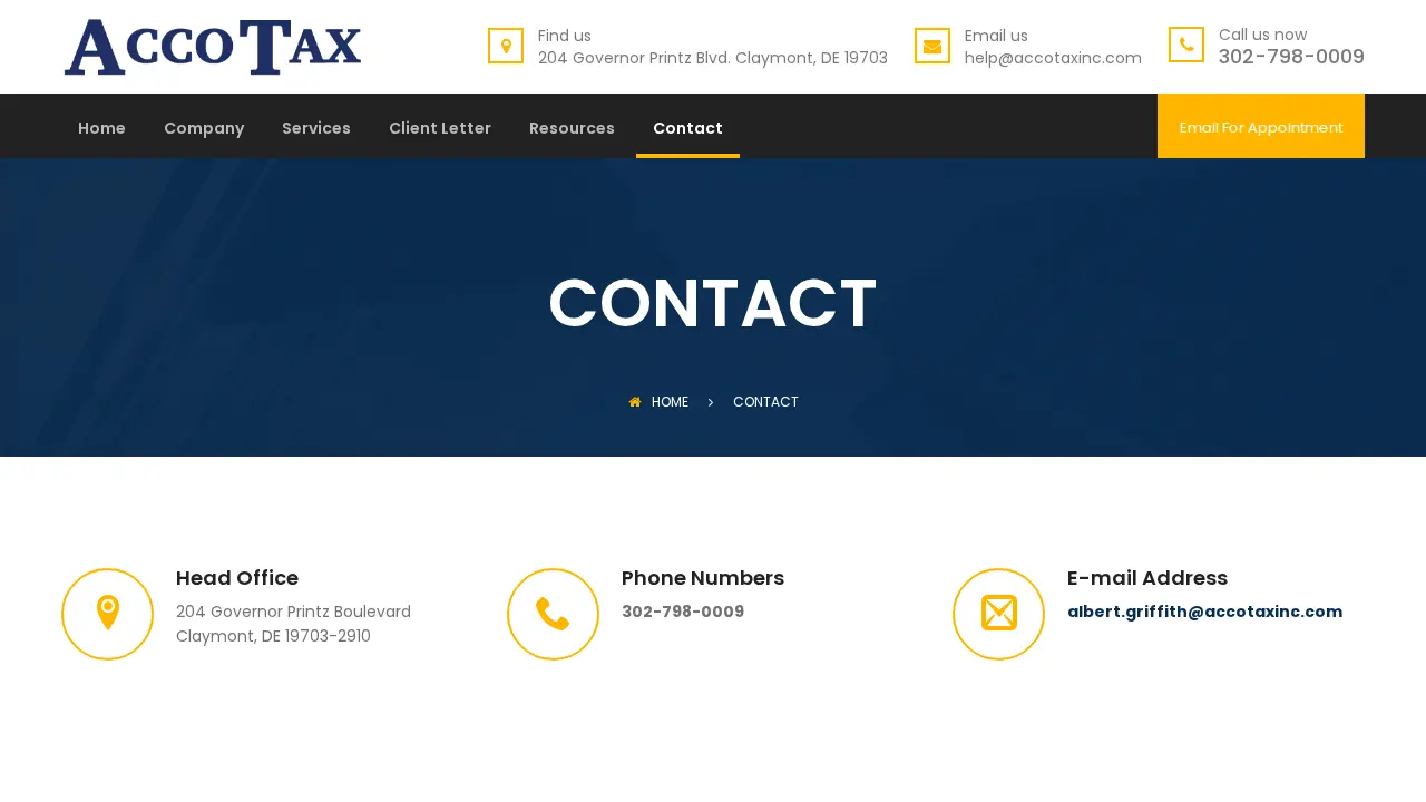 Acco Income Tax & Accounting Service page