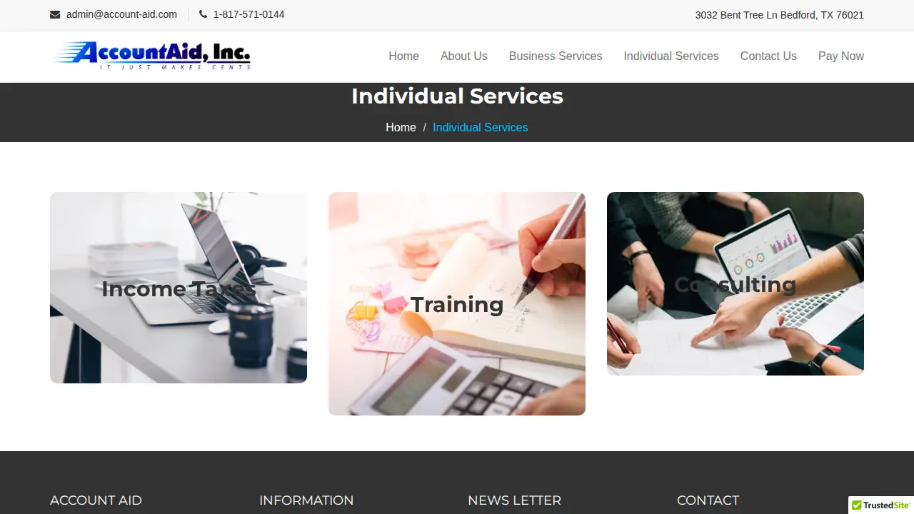 AccountAid, Inc page
