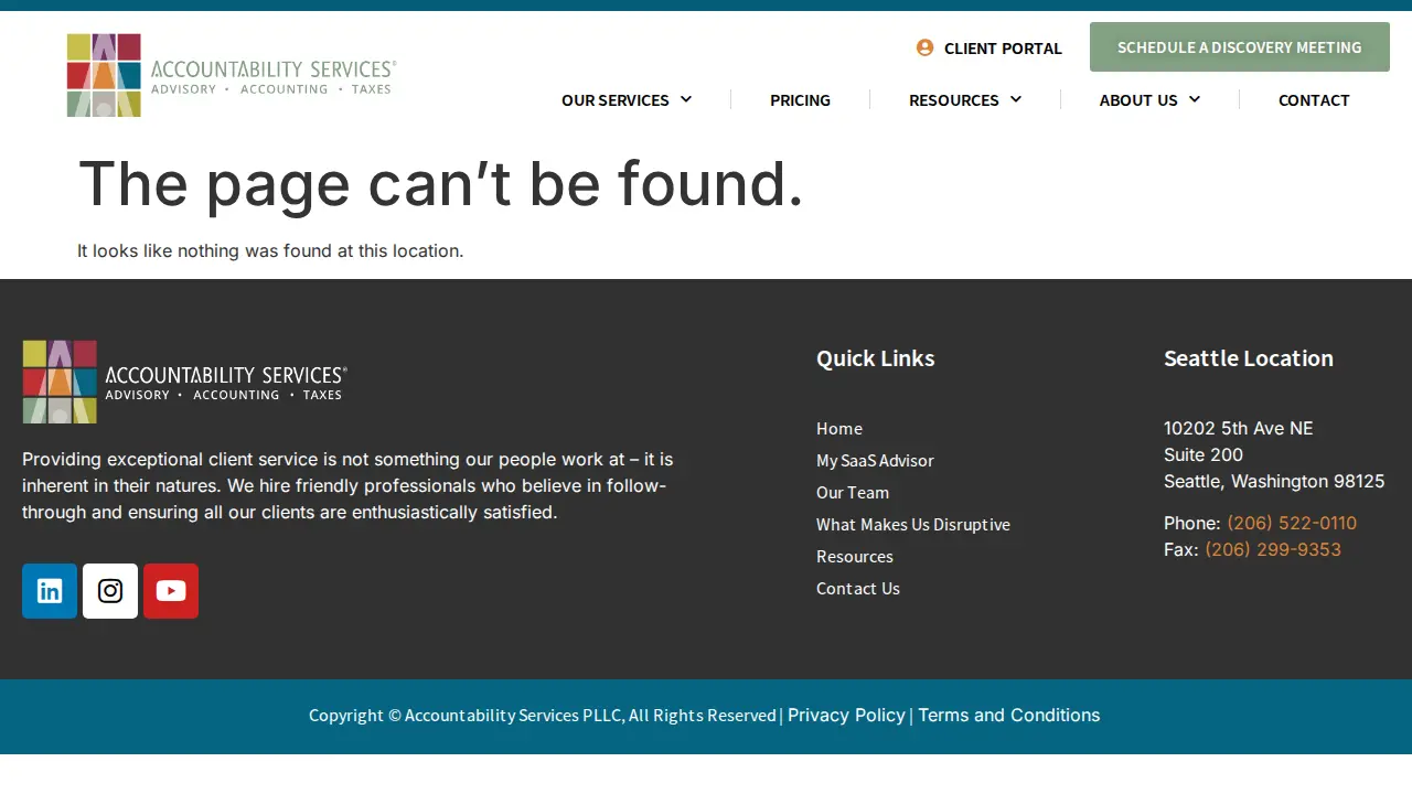 Accountability Services PLLC page