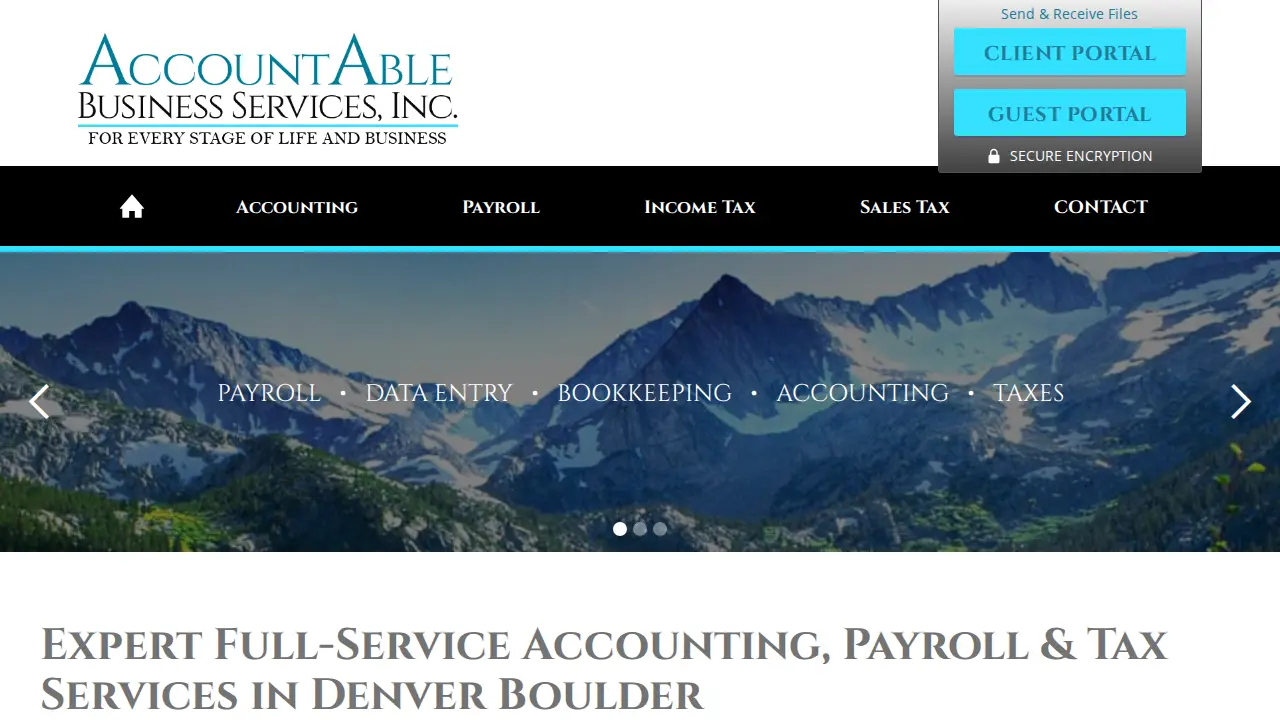 AccountAble Business Services page