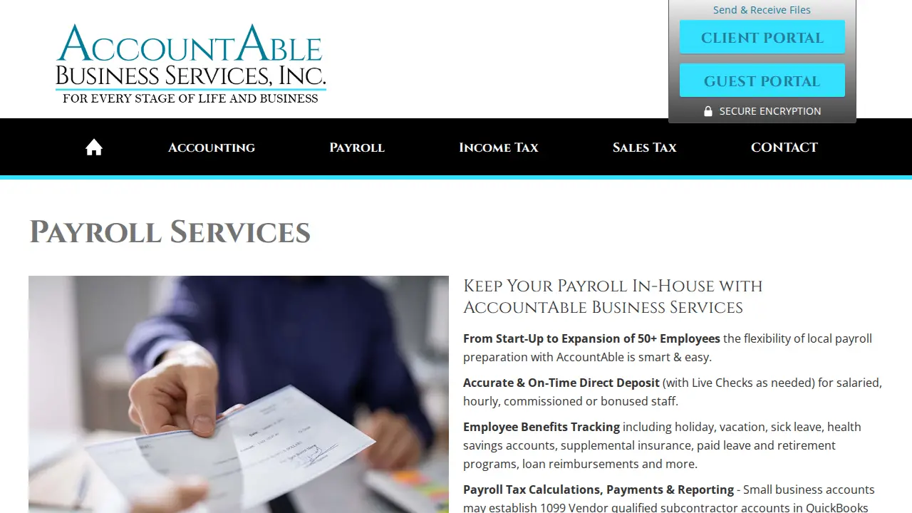 AccountAble Business Services page