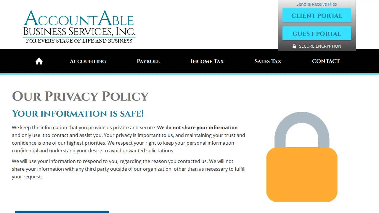 AccountAble Business Services page
