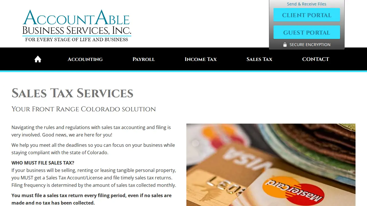 AccountAble Business Services page