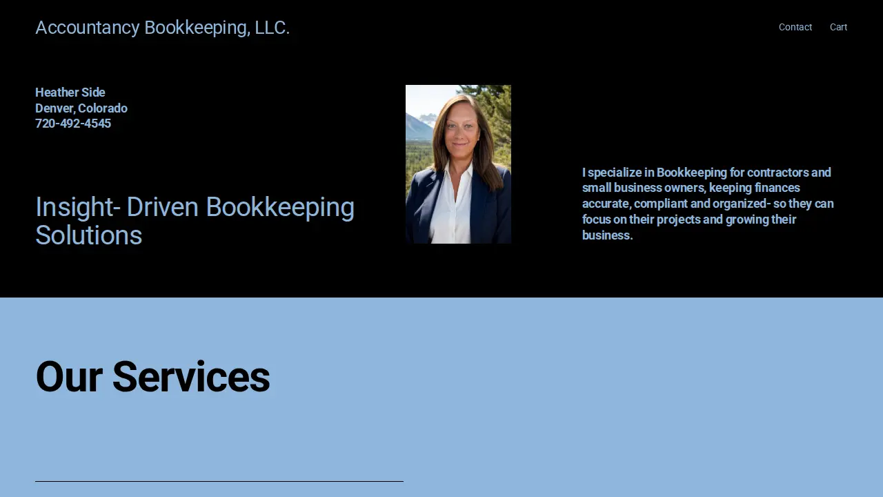 Accountancy Bookkeeping, LLC website
