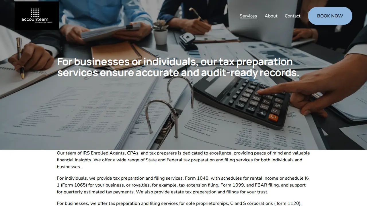 accounteamtax page