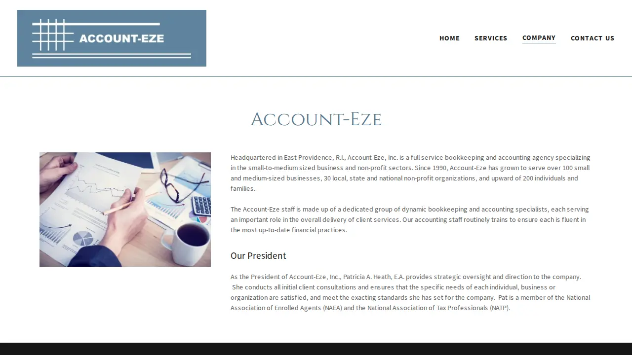 Account-Eze page