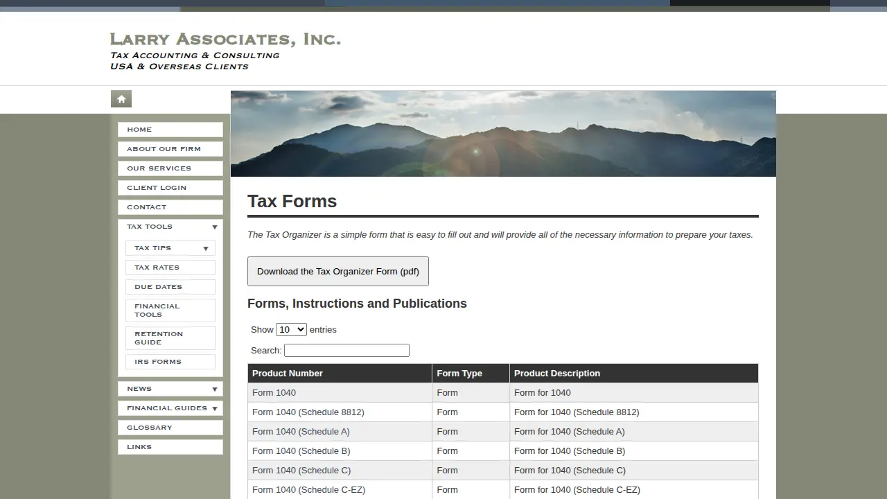 Larry Associates Inc. page