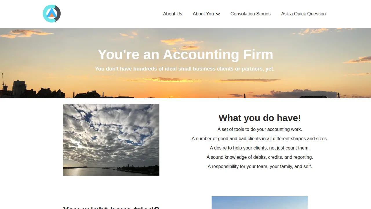 Accounting Console page