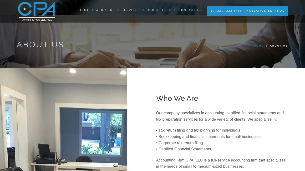Accounting Firm CPA, LLC page