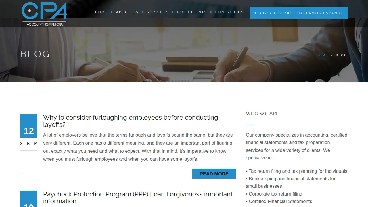 Accounting Firm CPA, LLC page