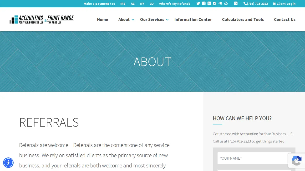Accounting for Your Business LLC page