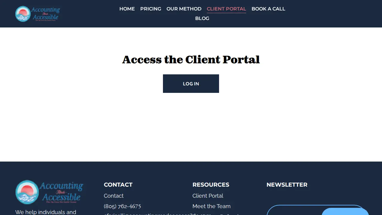 Accounting Made Accessible page
