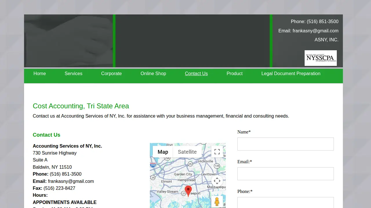 Accounting Services of NY, Inc. page