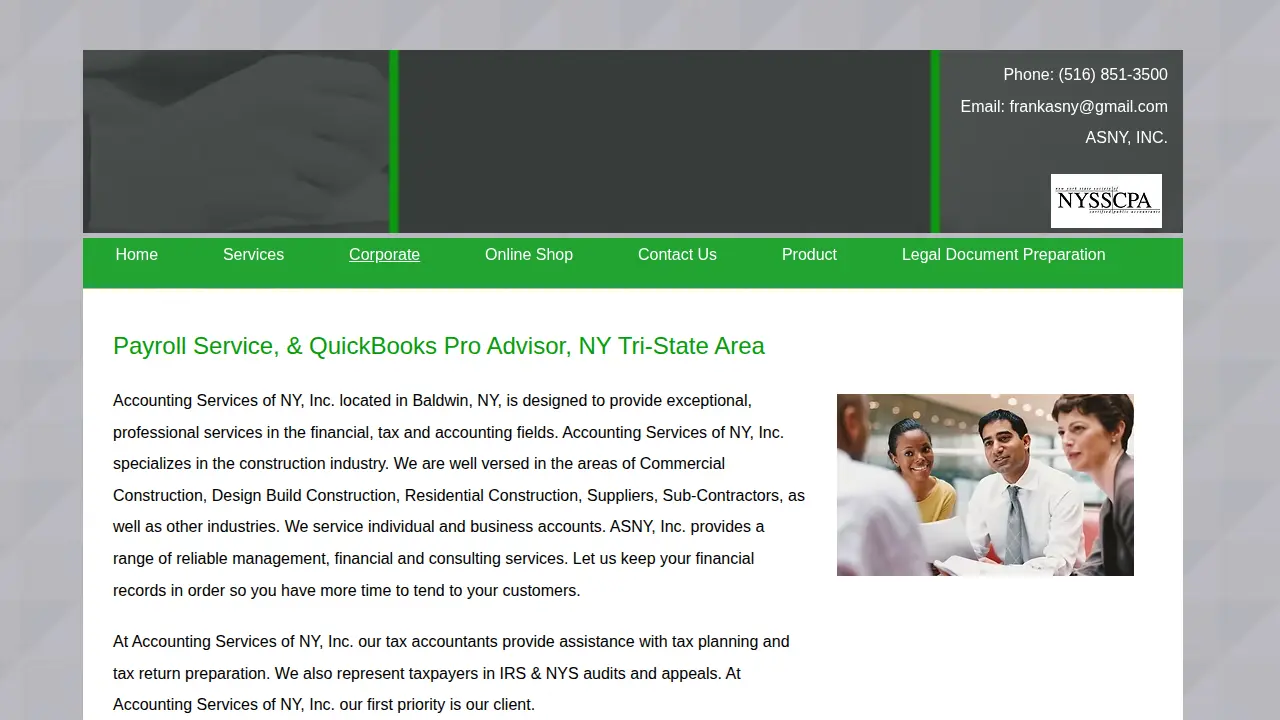 Accounting Services of NY, Inc. page