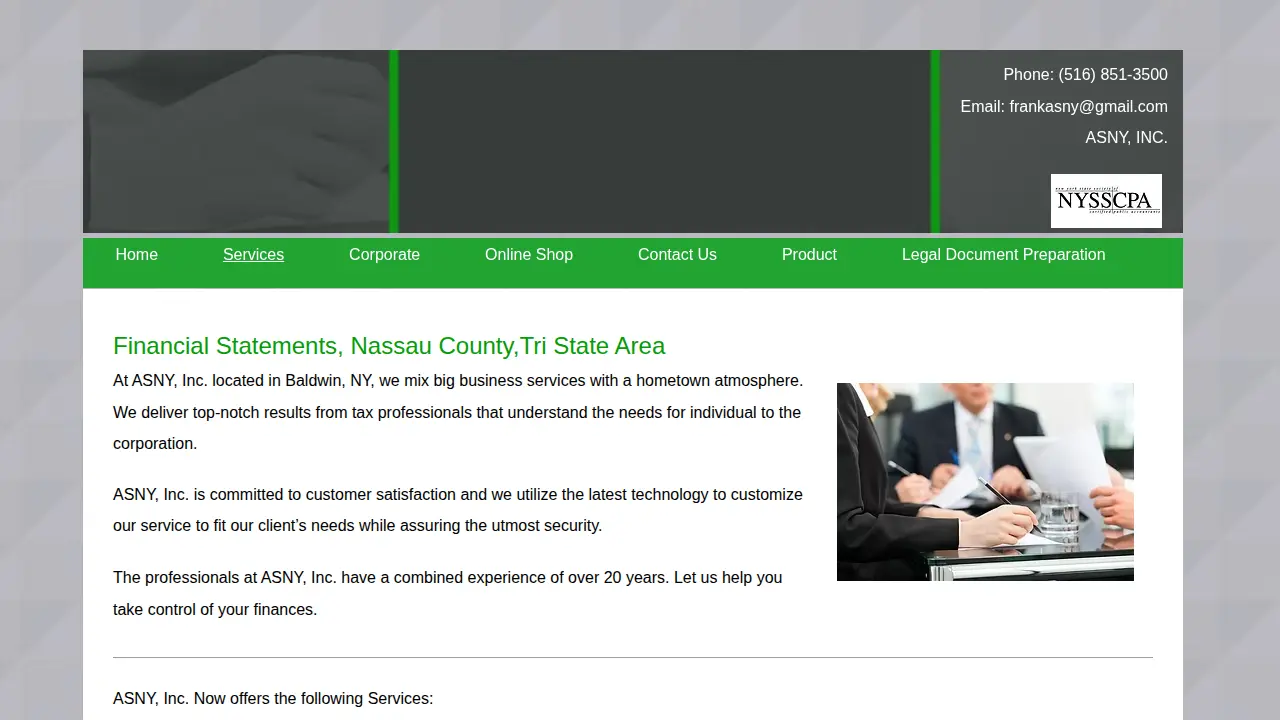 Accounting Services of NY, Inc. page