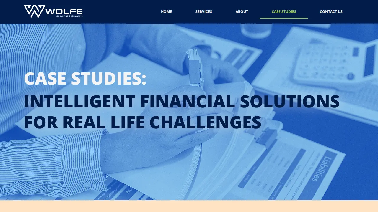 Wolfe Accounting and Consulting page