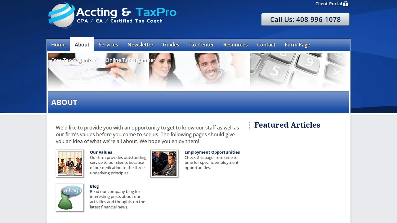 Accting & Tax Pro page