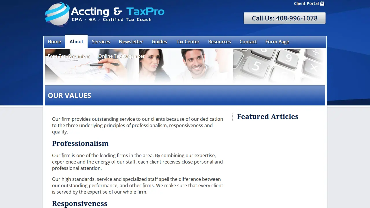 Accting & Tax Pro page