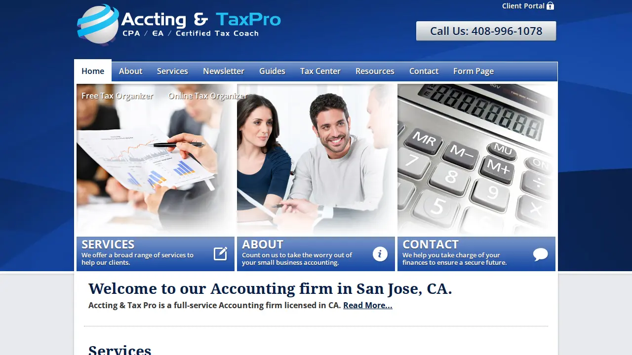 Accting & Tax Pro page