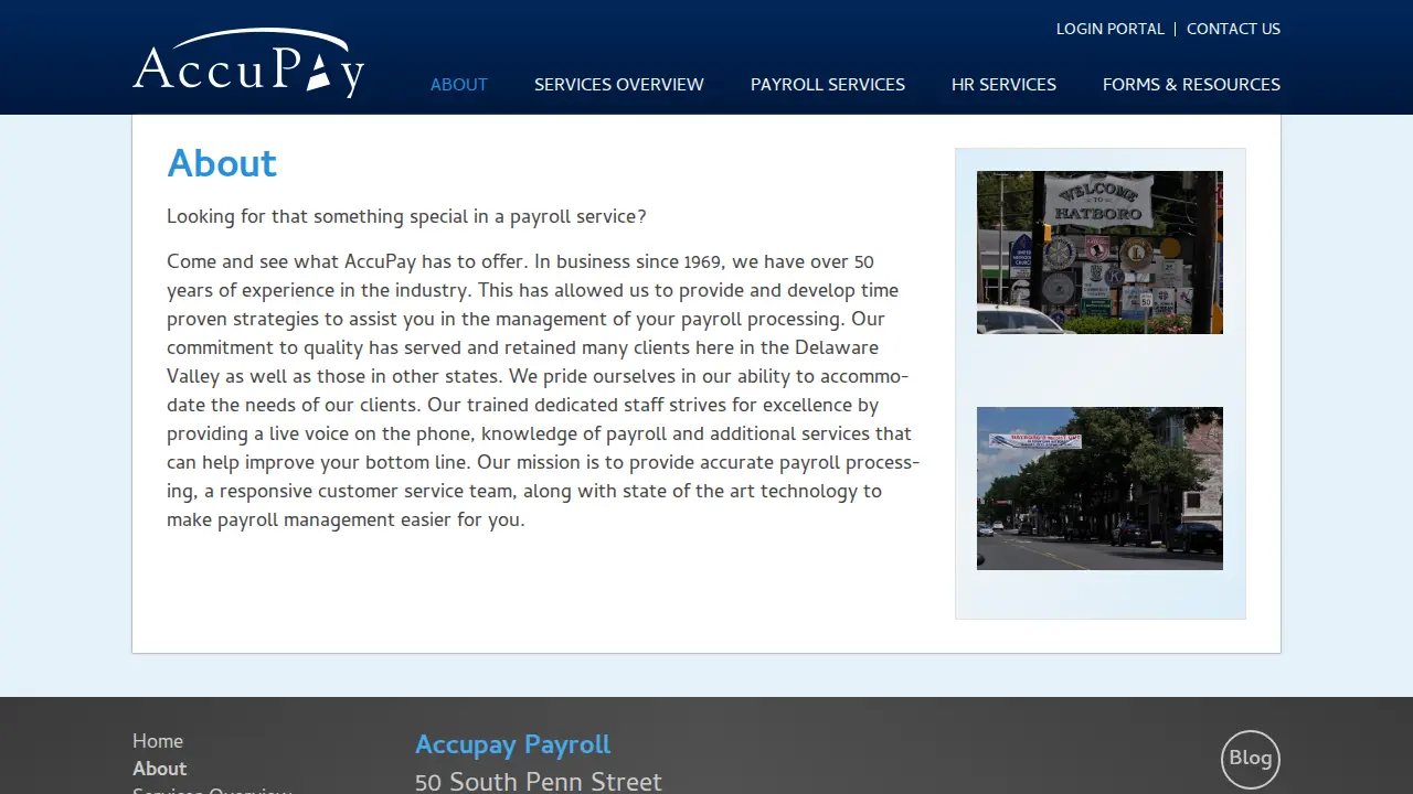Accupay Payroll page