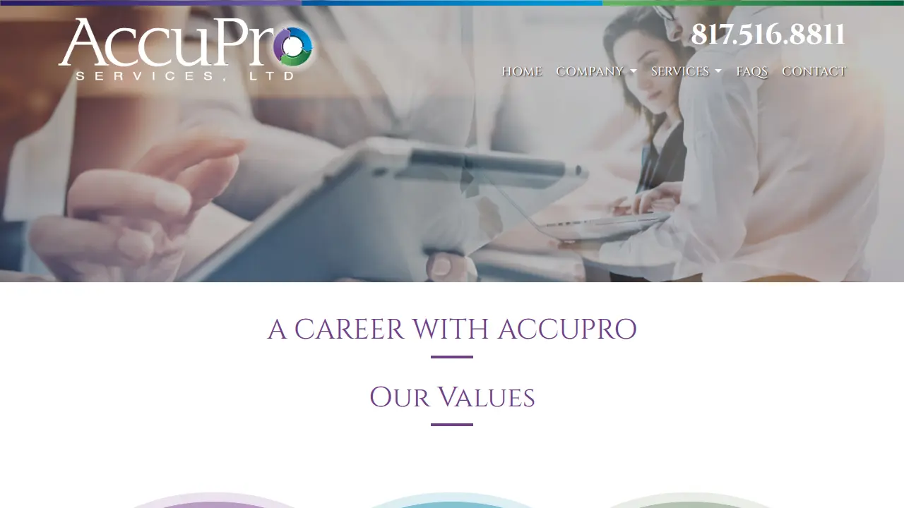 Accupro Services, LTD page