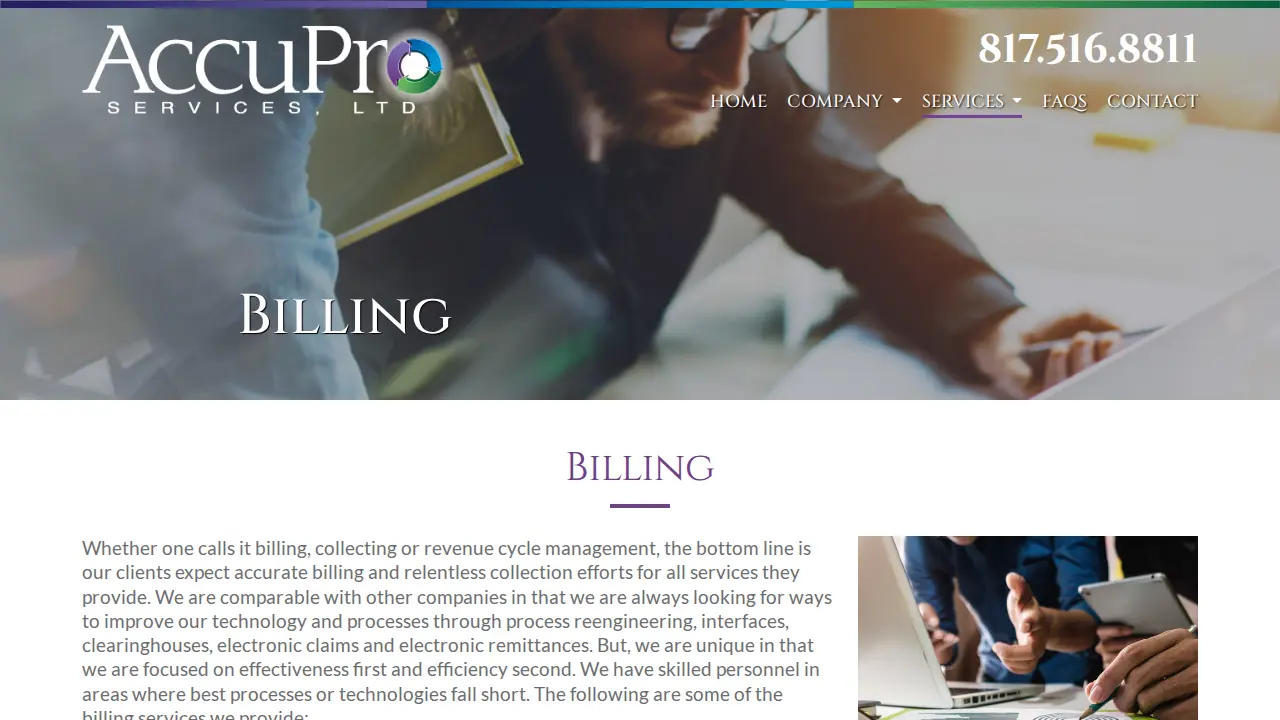 Accupro Services, LTD page