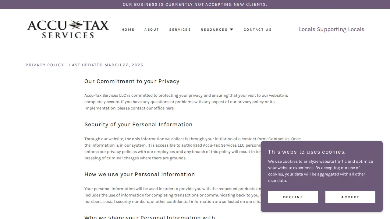Accu-Tax Services LLC page