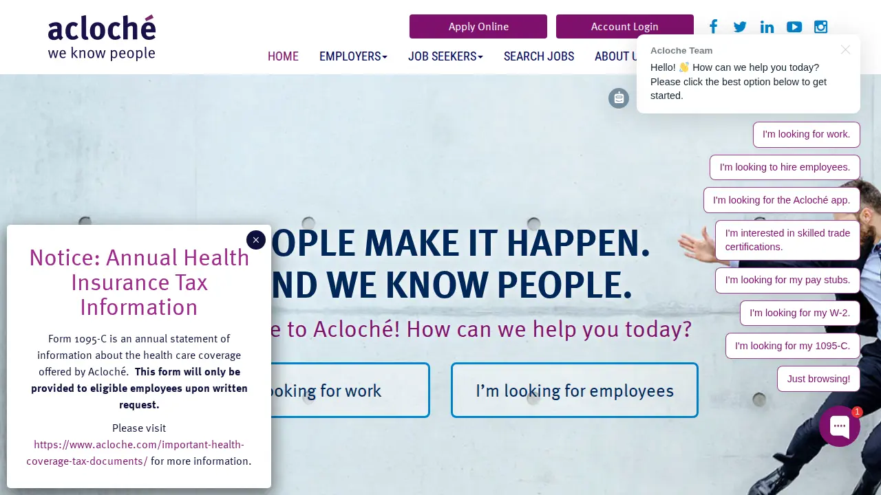 Acloché website