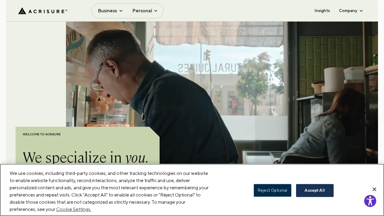 Acrisure Arvada, CO (Trust Hall Insurance) website