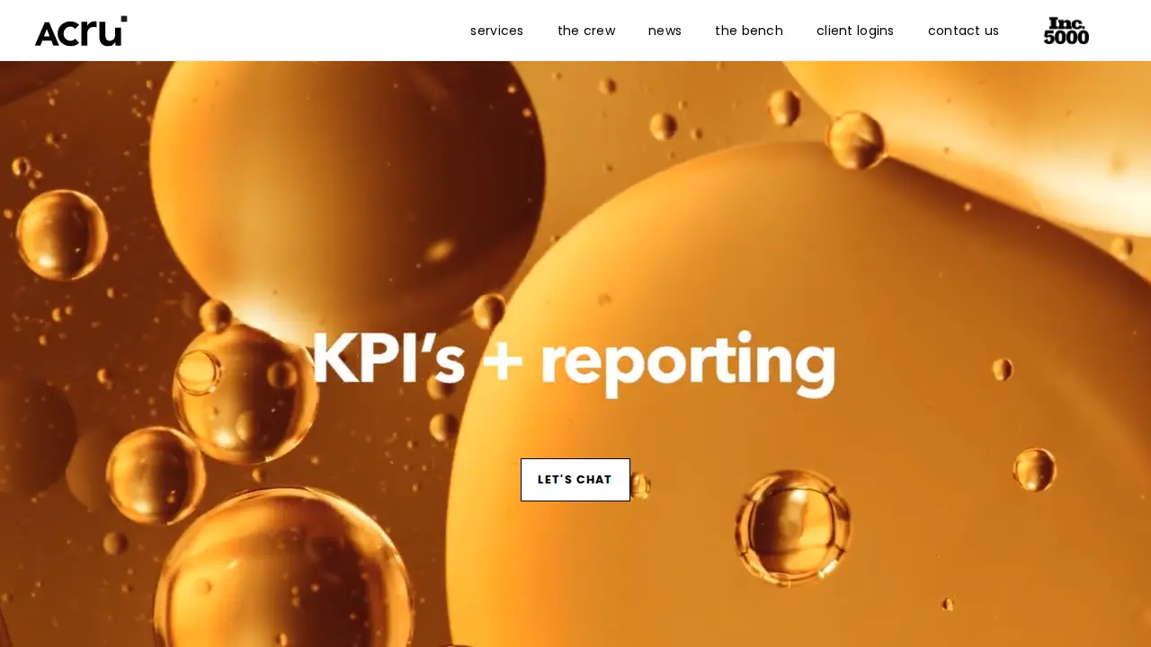 Acru Accounting Solutions website
