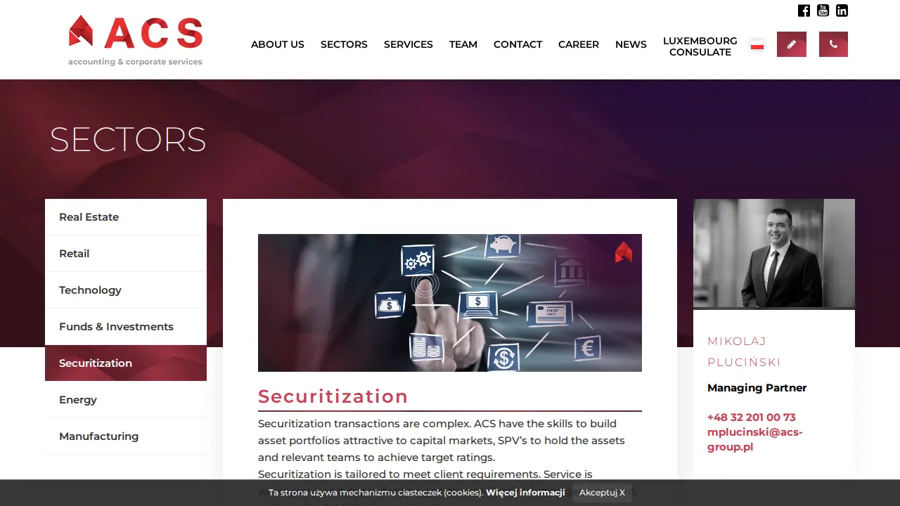 ACS Accounting & Corporate Services. Accounting. Payroll. Shelf Companies. Płace. Księgowość. page