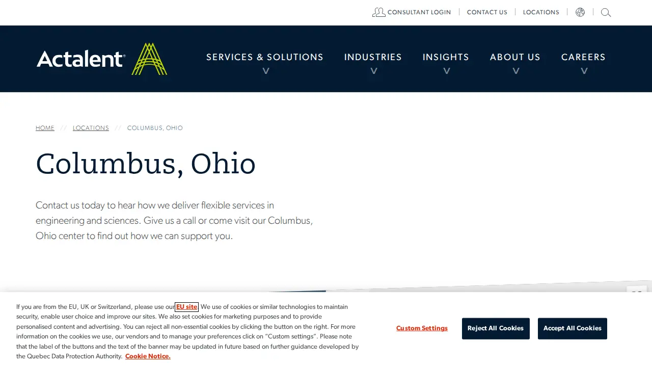 Actalent website