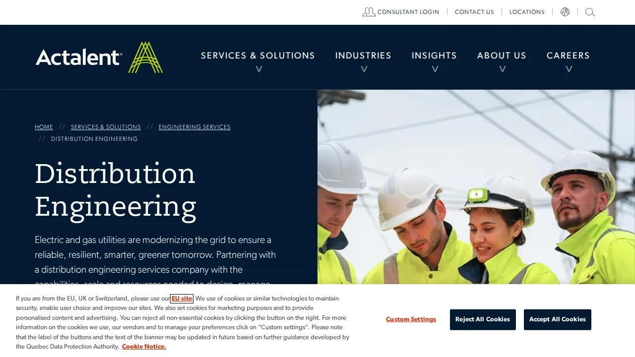 Actalent page
