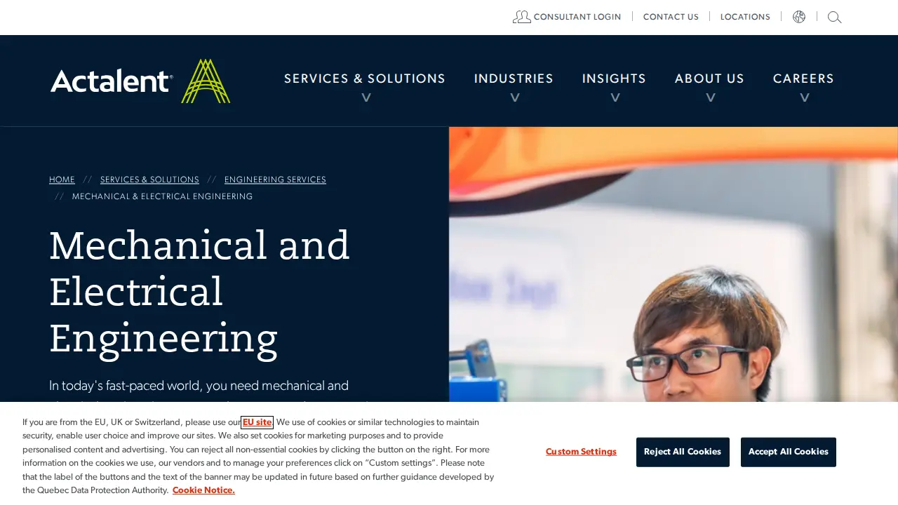 Actalent page