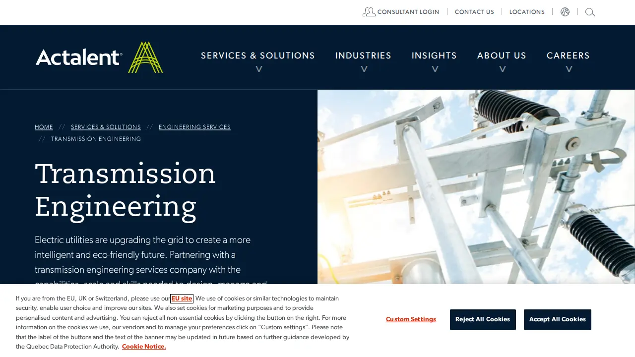 Actalent page