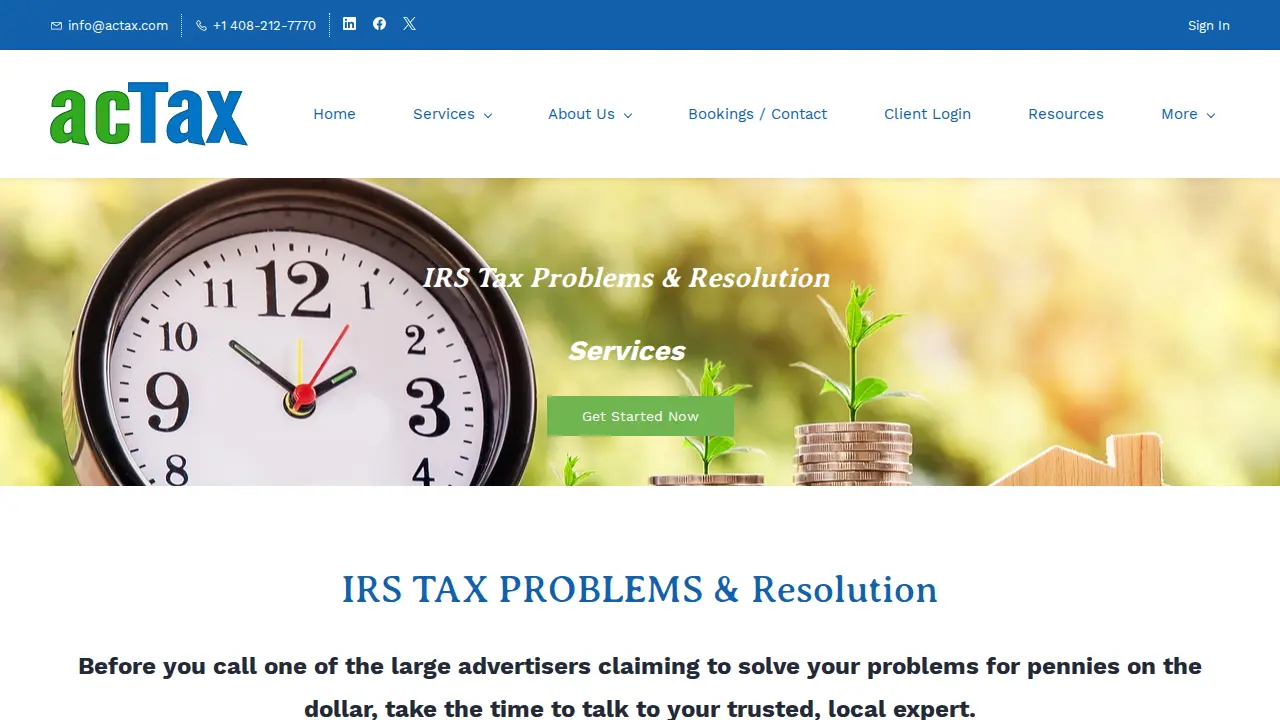 ACTAX page