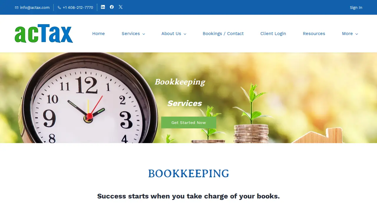 ACTAX page