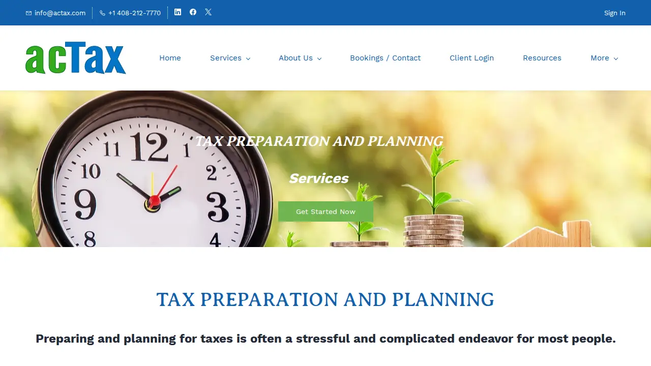 ACTAX page