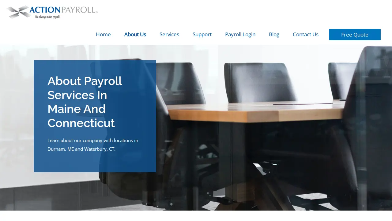 Action Payroll Services page