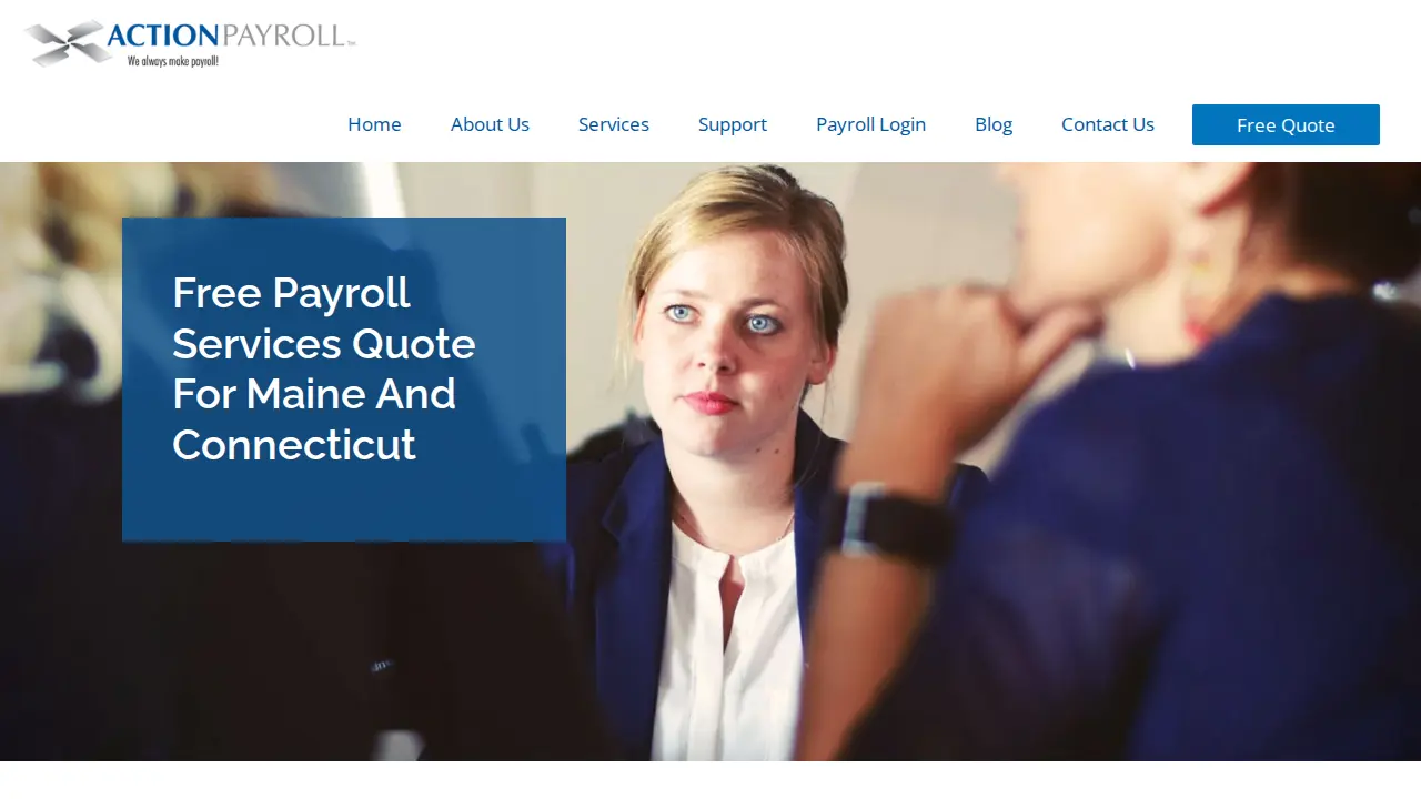 Action Payroll Services page