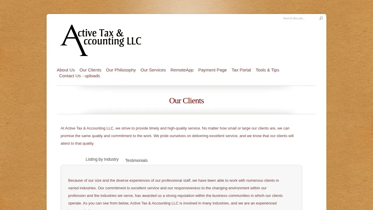 Active Tax & Accounting LLC page