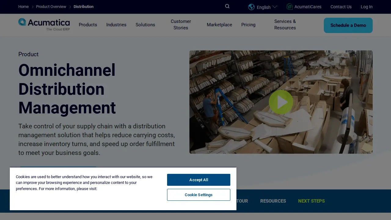 Acumatica - The Cloud ERP, Westerville OH page