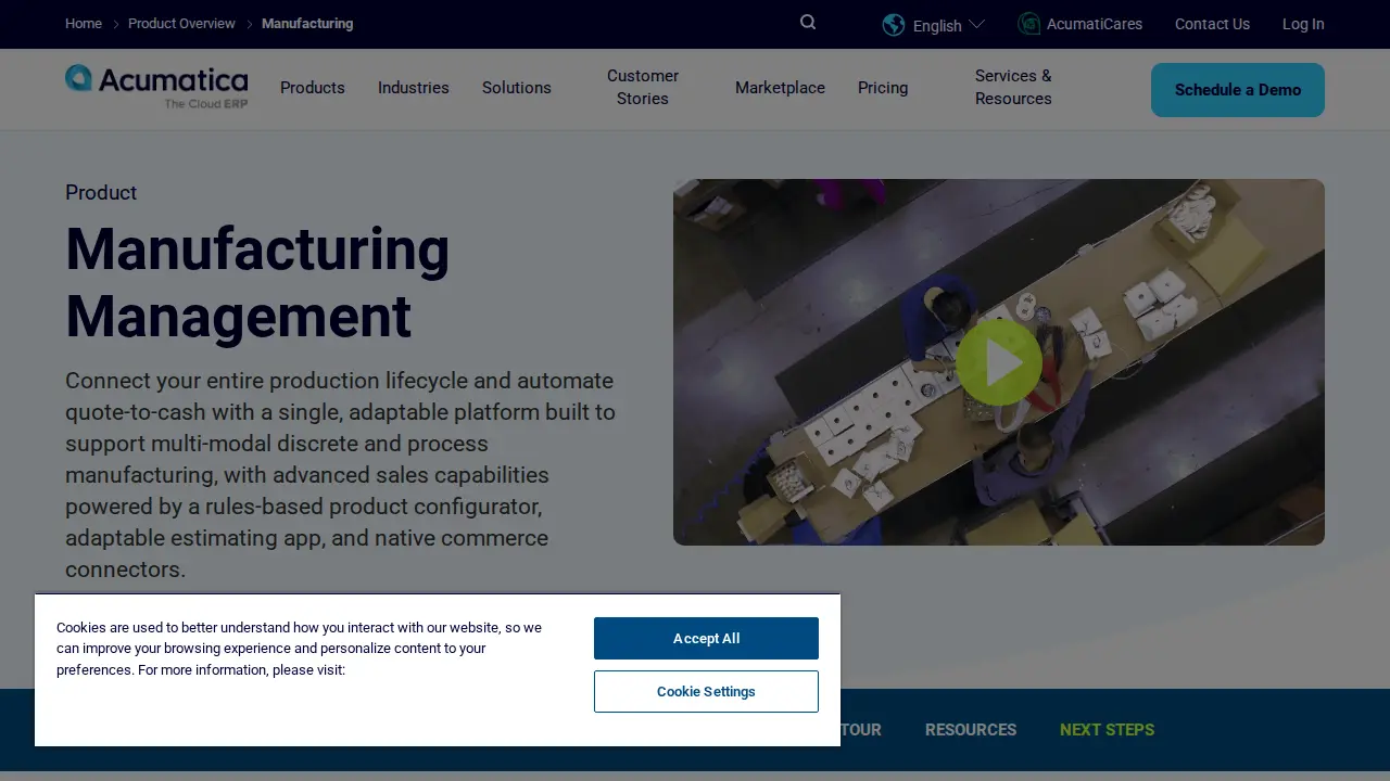 Acumatica - The Cloud ERP, Westerville OH page