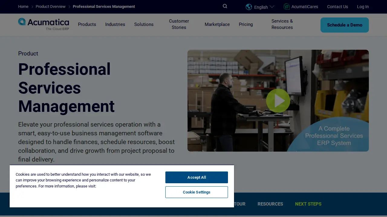 Acumatica - The Cloud ERP, Westerville OH page