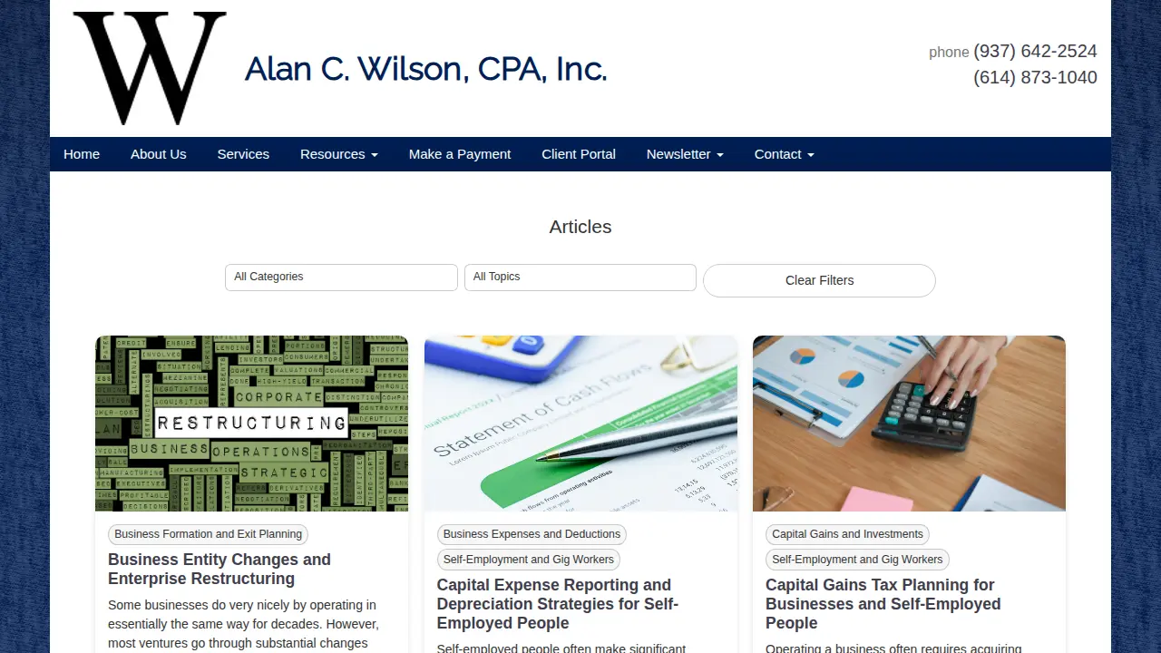 Alan C Wilson CPA Inc page