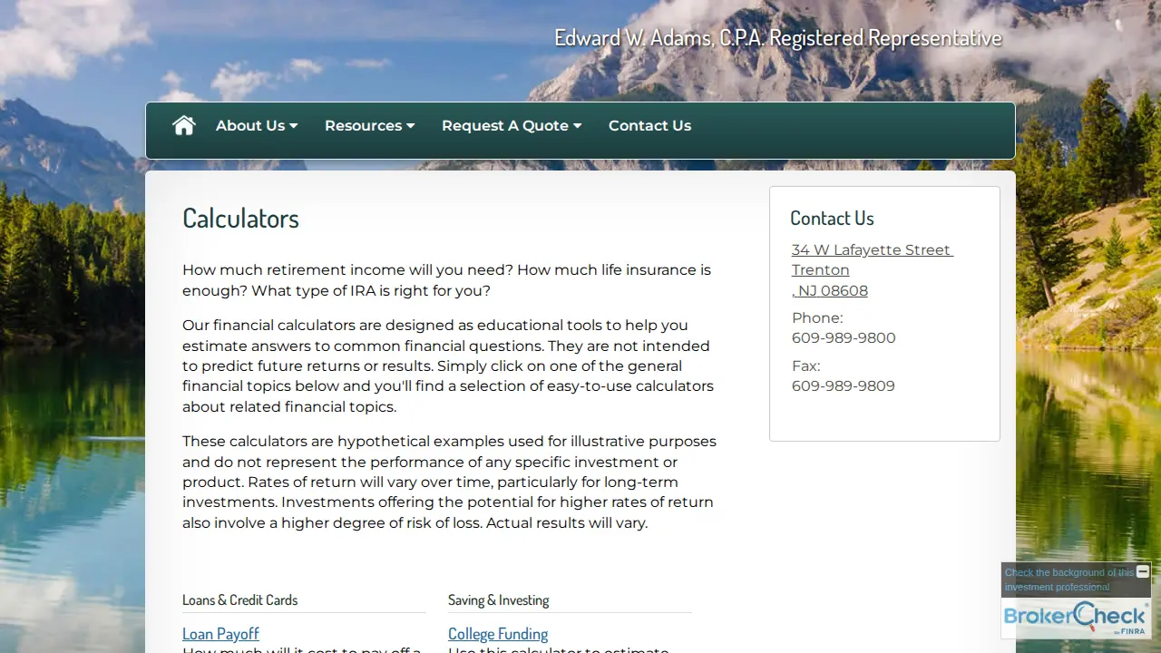 Adams & Associates P.C. DBA Legacy Tax Group page
